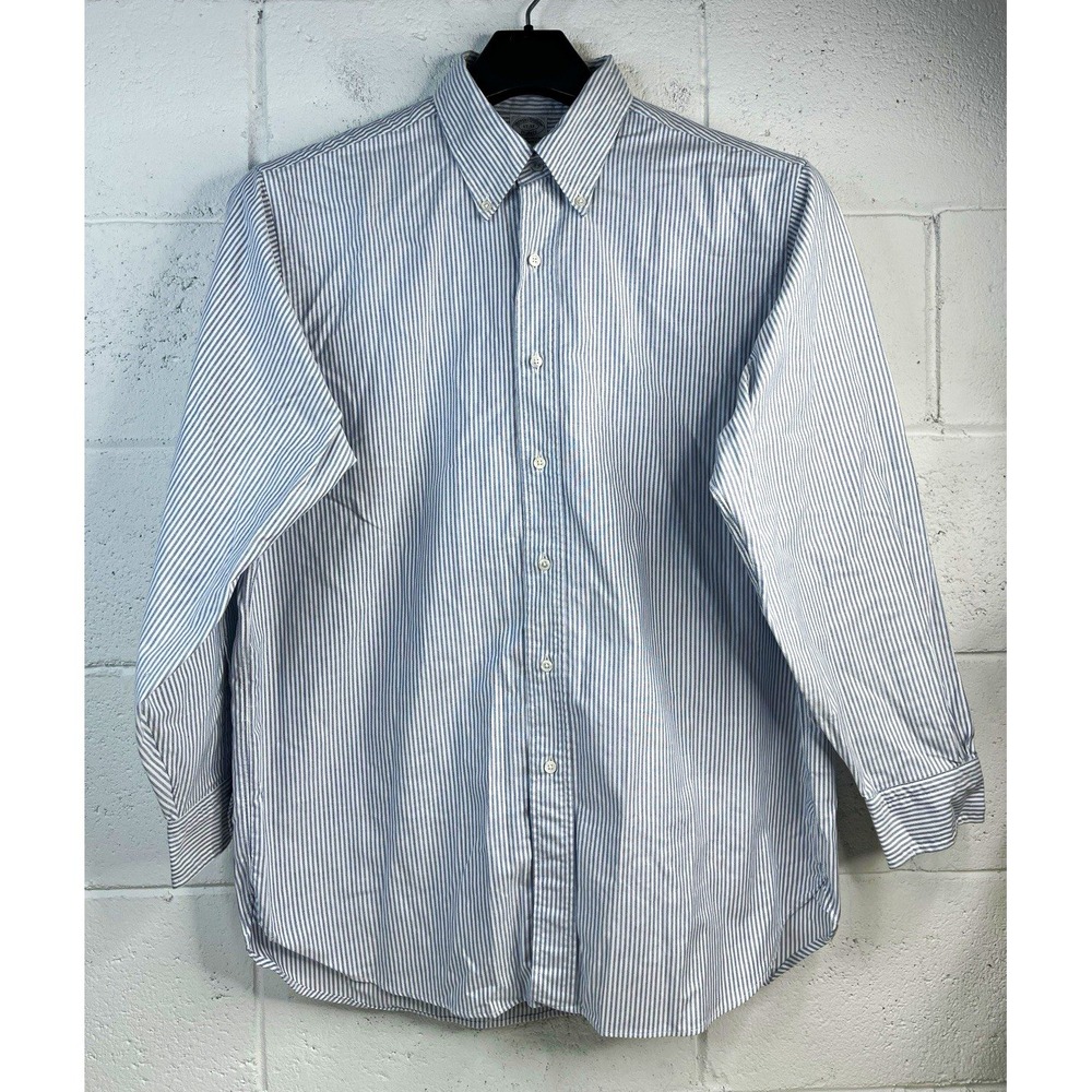 Brooks Brothers Makers Shirt 17-33 Regent Original Polo Striped Supima USA